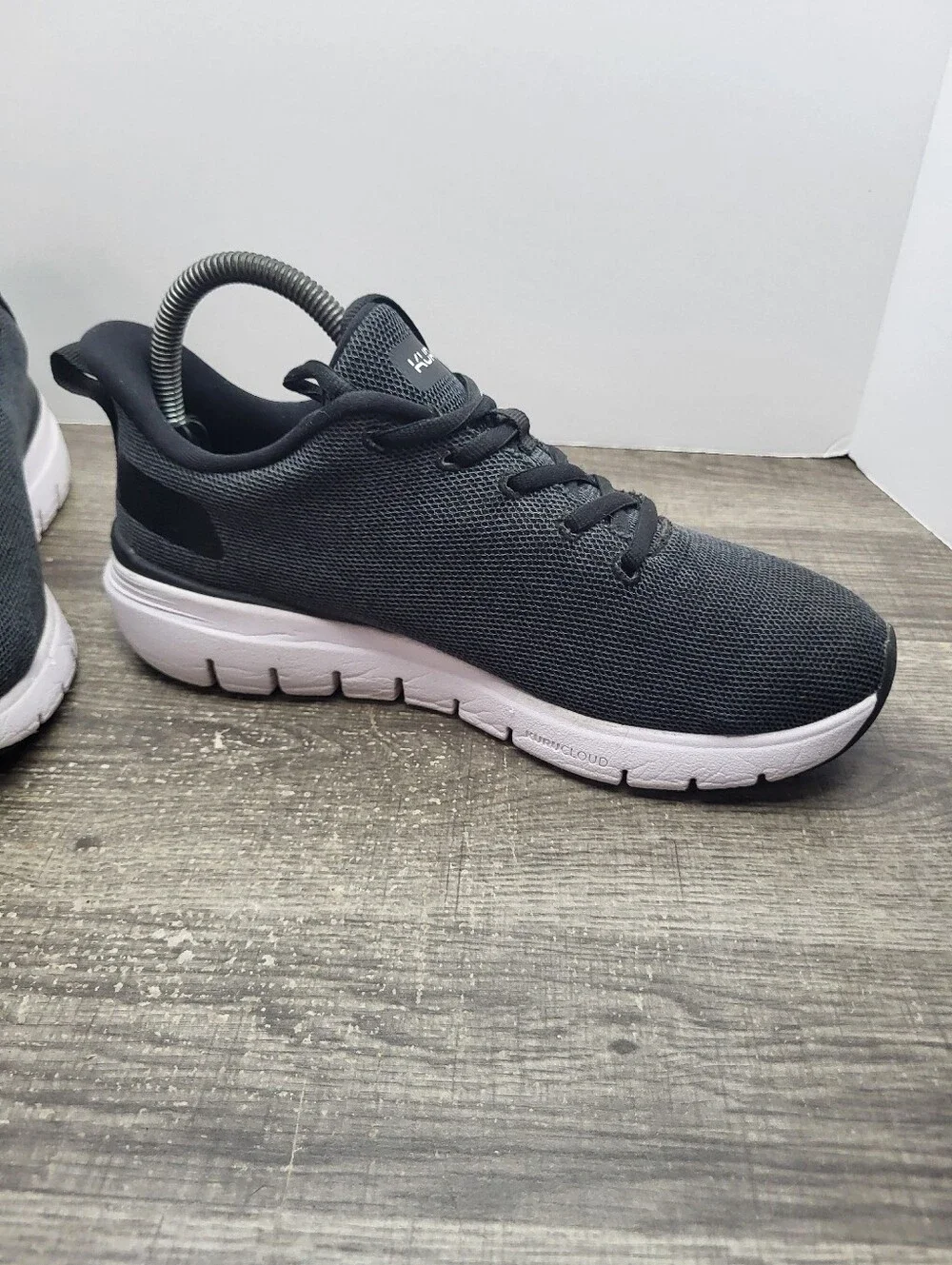 Kuru Flex Via Shoes Running Black White Lace Up Sneakers Women's Size 7.5